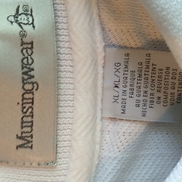 Munsingwear Men's Polo Shirt White XL - Picture 3 of 6